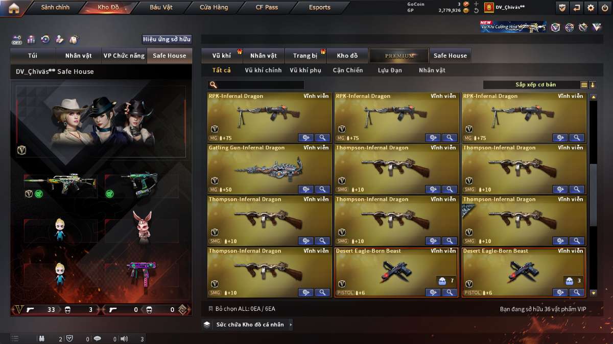 shop acc cf uy tin gia re